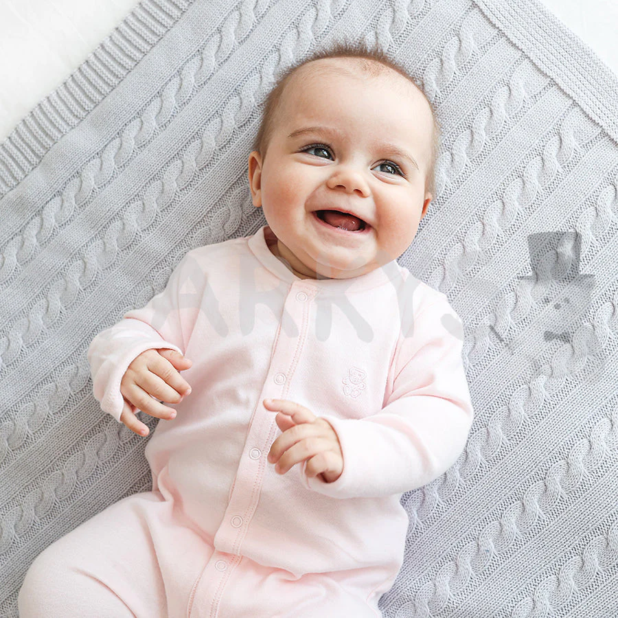 Girl's Clown Organic Cotton Light Pink White Set 2 Pcs CUG2102383 00 P