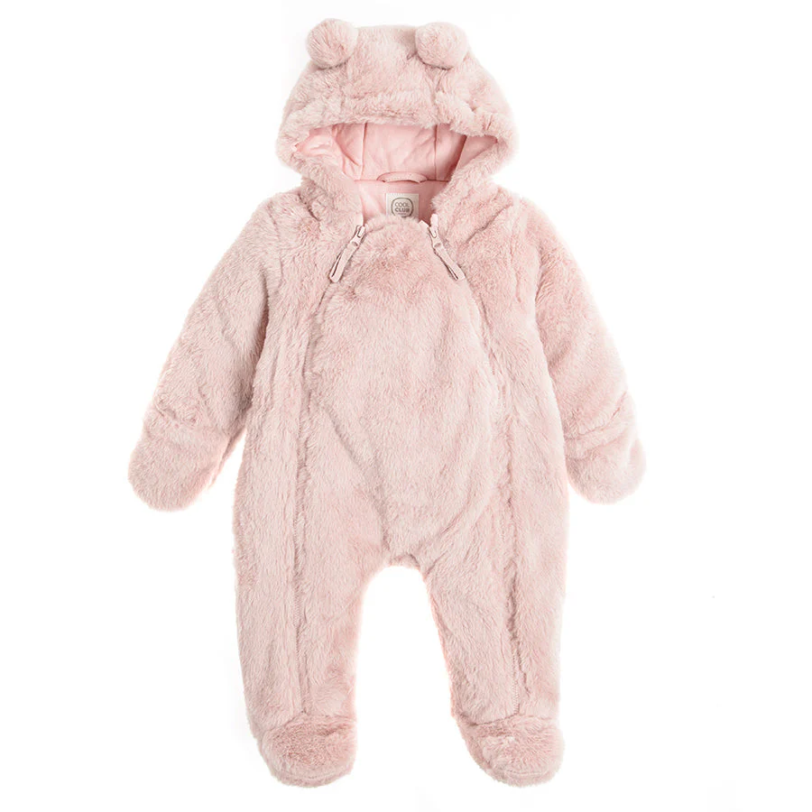 Girl's Clown with a Hood Padded Fur,Pink CC COG2501195