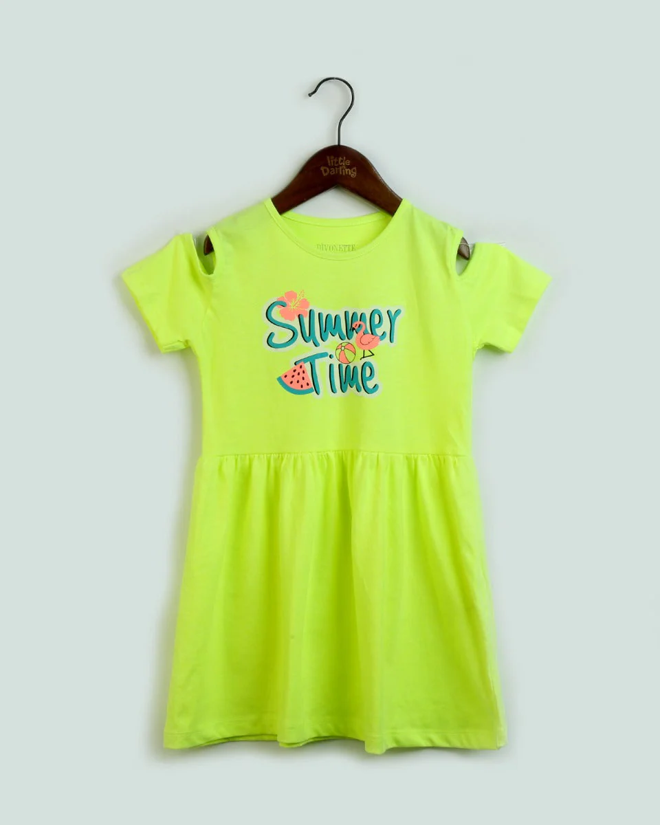 Girls Cotton Dress - 0235087