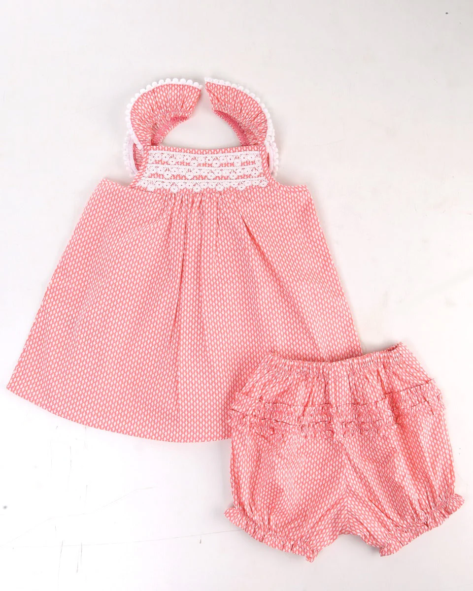 Girls Cotton Dress 2 Pcs - 0242731 - Image 2