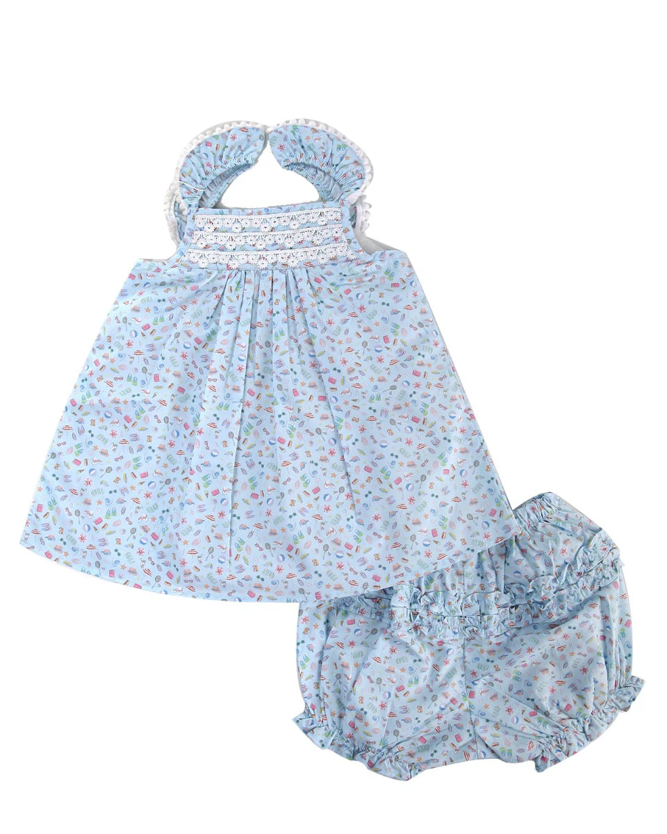 Girls Cotton Dress 2 Pcs - 0242755 - Image 2