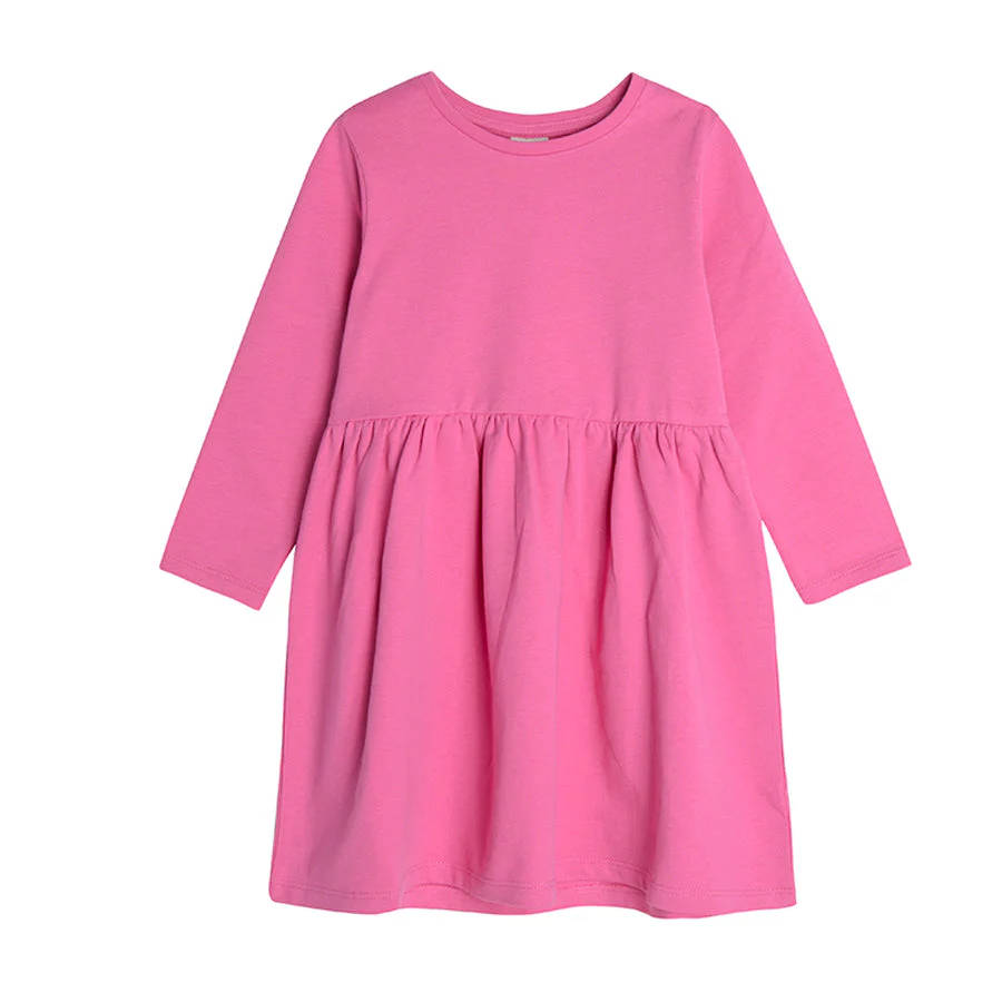 Girl's Cotton Organic Dress Navy Blue & Pink Set of 2 CC CCG2411532 00 - Image 4