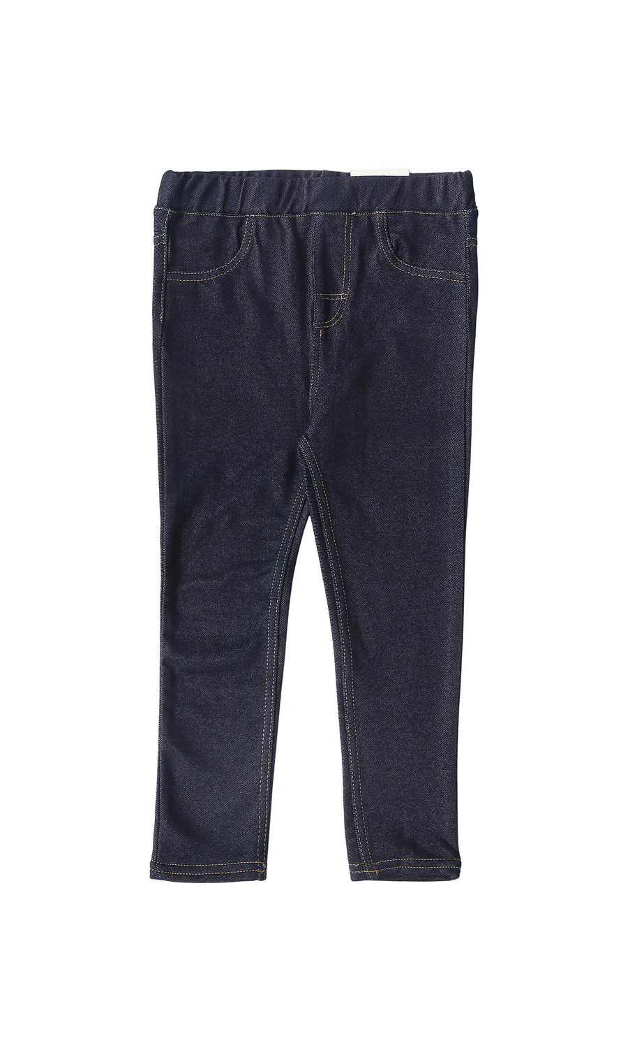 Girls Dark Navy Denim Jeggings Pull-On
