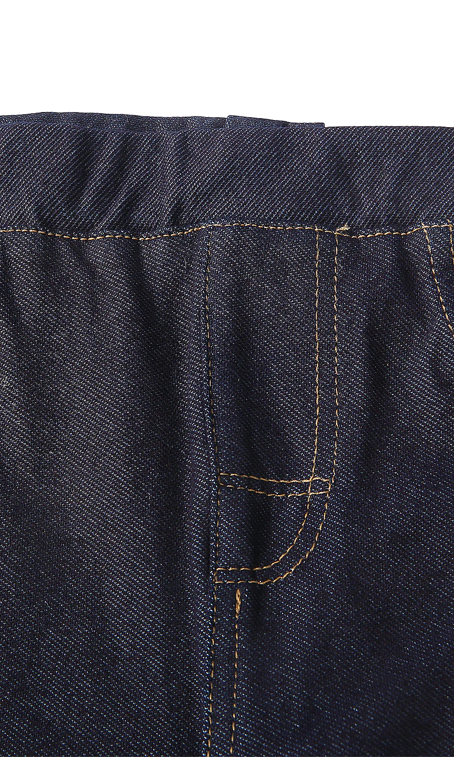 Girls Dark Navy Denim Jeggings Pull-On - Image 2