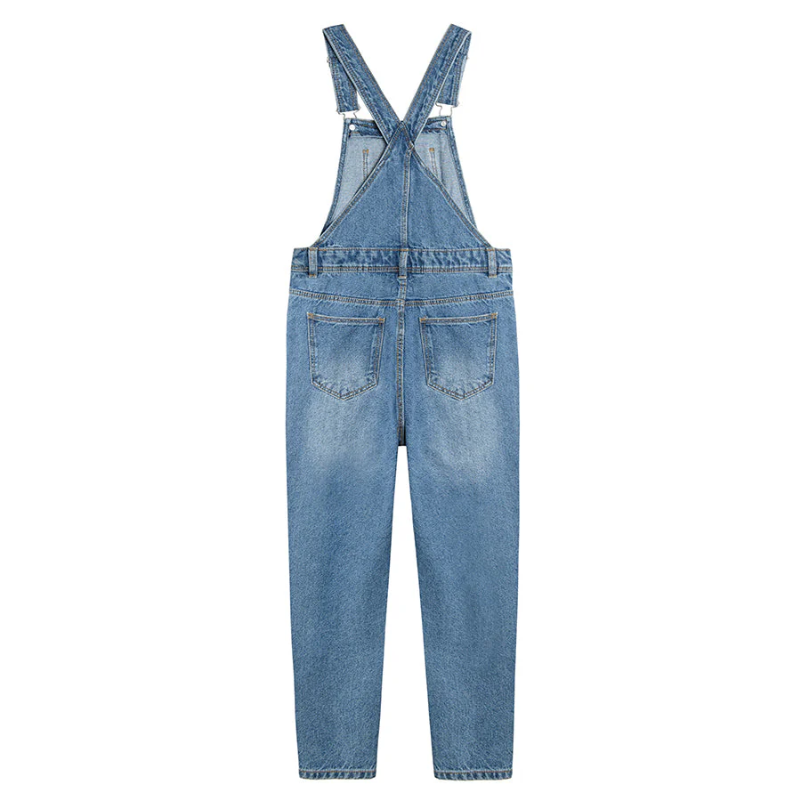 Girl's Denim Dangri Denim - Image 4