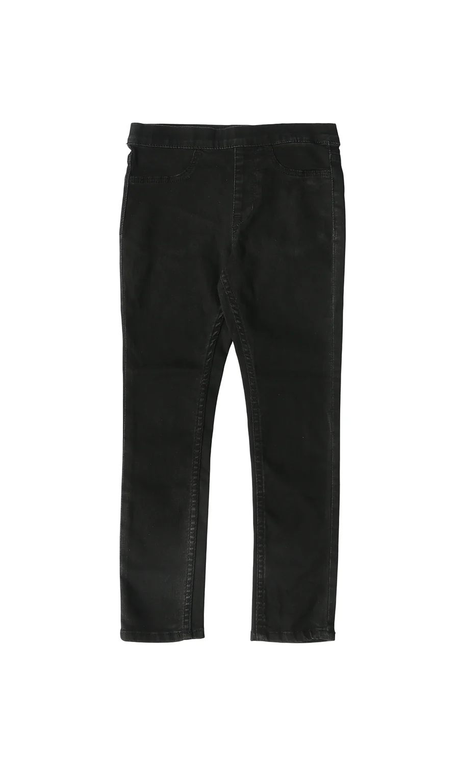 Girls Denim Jeggings Black