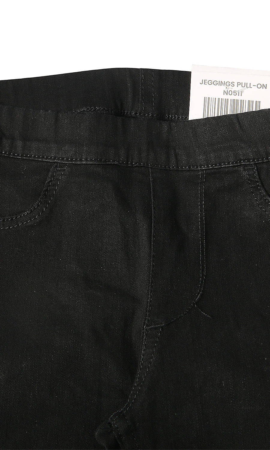 Girls Denim Jeggings Black - Image 2