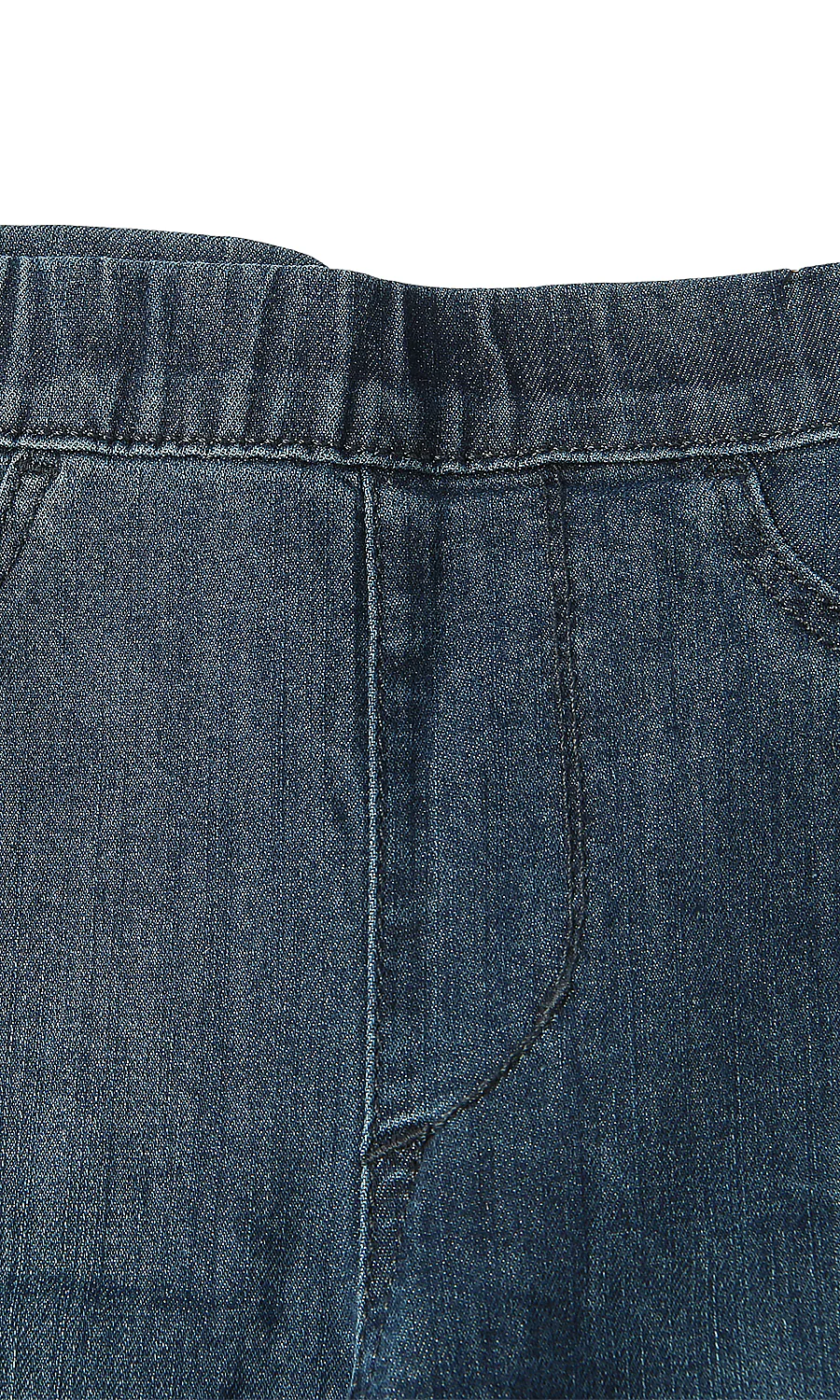 Girls Denim Jeggings Dark Blue - Image 2