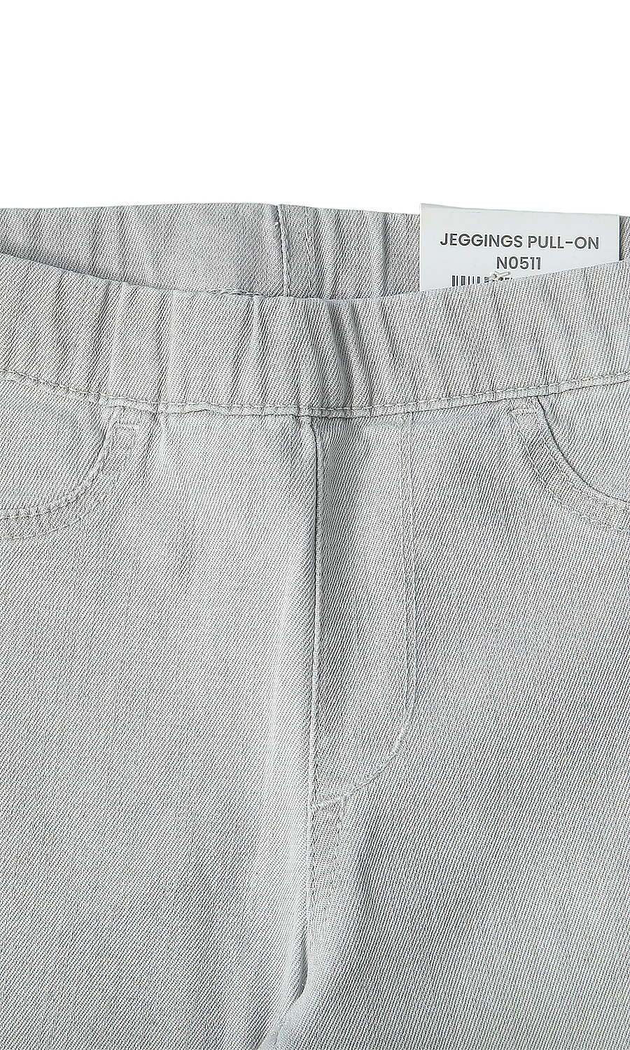 Girls Denim Jeggings Grey - Image 2
