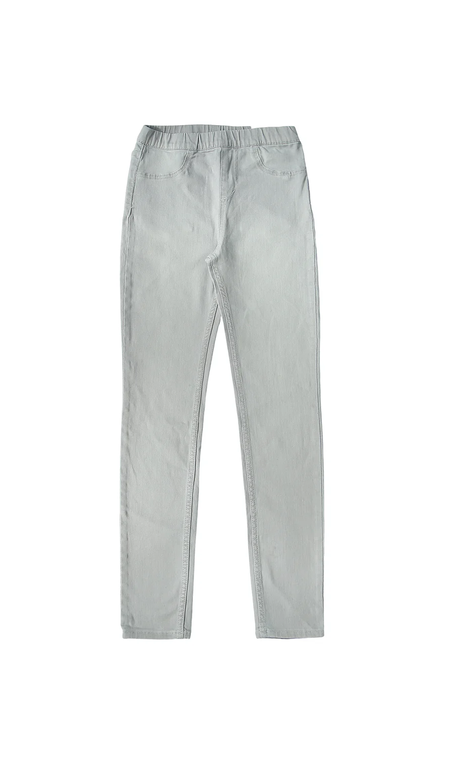 Girls Denim Jeggings Mint Grey