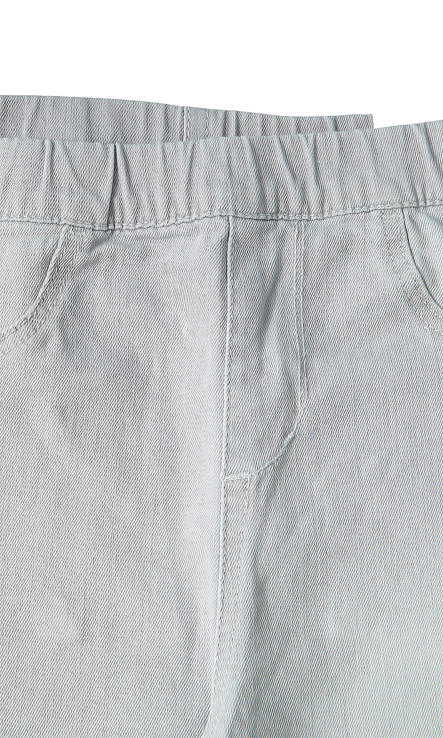 Girls Denim Jeggings Mint Grey - Image 2