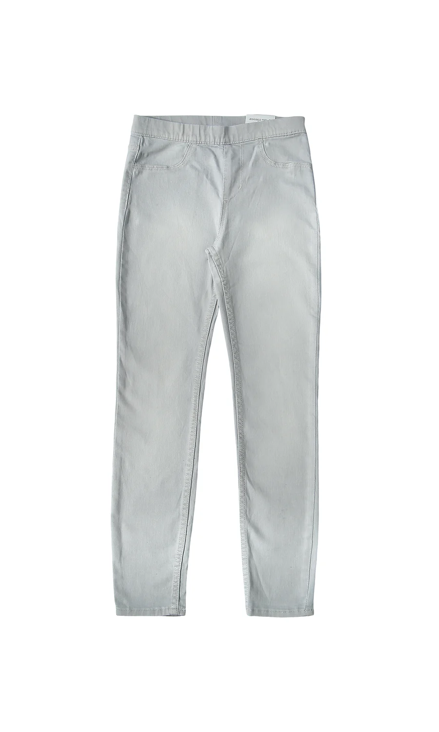 Girls Denim Jeggings Mint Grey