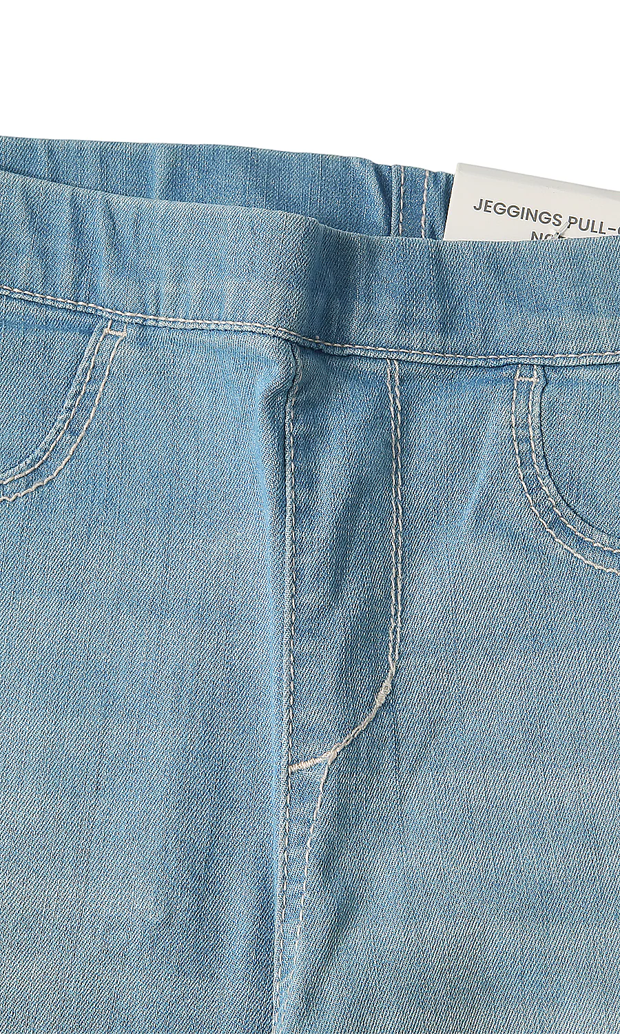 Girls Denim Jeggings Sky Blue - Image 2