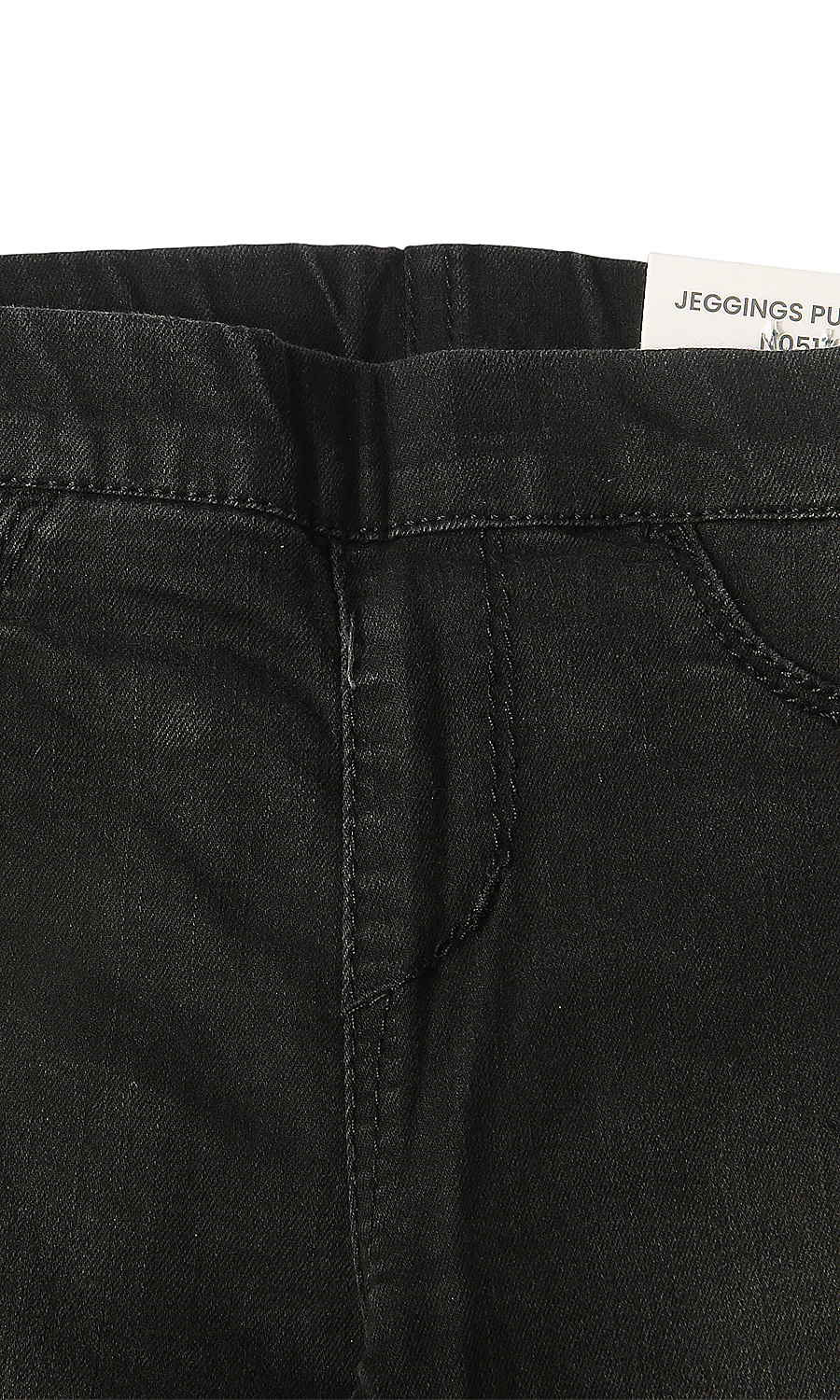 Girls Denim Jeggings Washed Black - Image 2