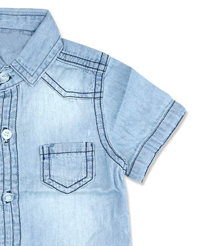 Girls Denim Shirt - 0218301 - Image 3