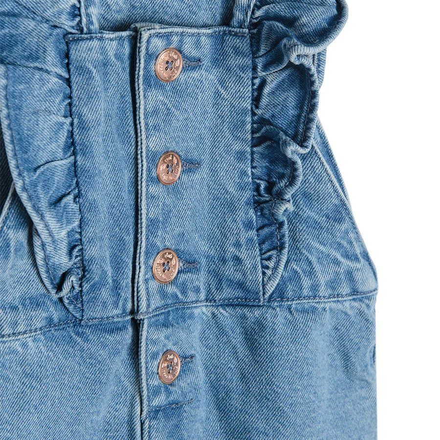 Girl's Denim Shorts Denim Dangri CC CJG2413056 - Image 3