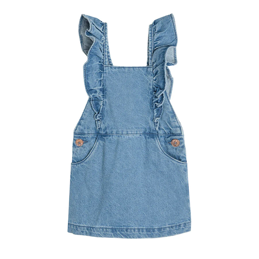 Girl's Denim Shorts Denim Dangri CC CJG2413056 - Image 4