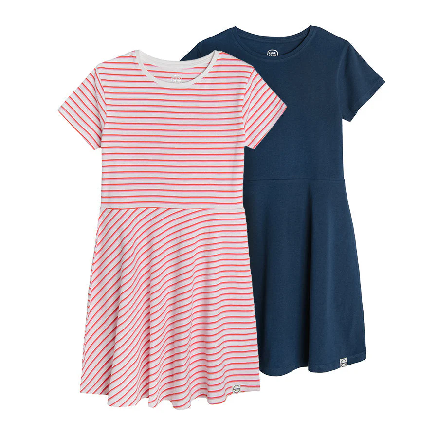 Girl's Dress with Short Sleeves Set 2 Pcs. CC CCG2423536