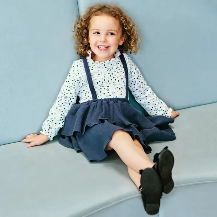 Girl's Dungarees Navy Blue Skirt CC CCG2502951 - Image 2