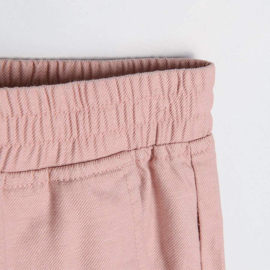 Girl's Fabric Pants Light Pink CC CCG2411425 - Image 2