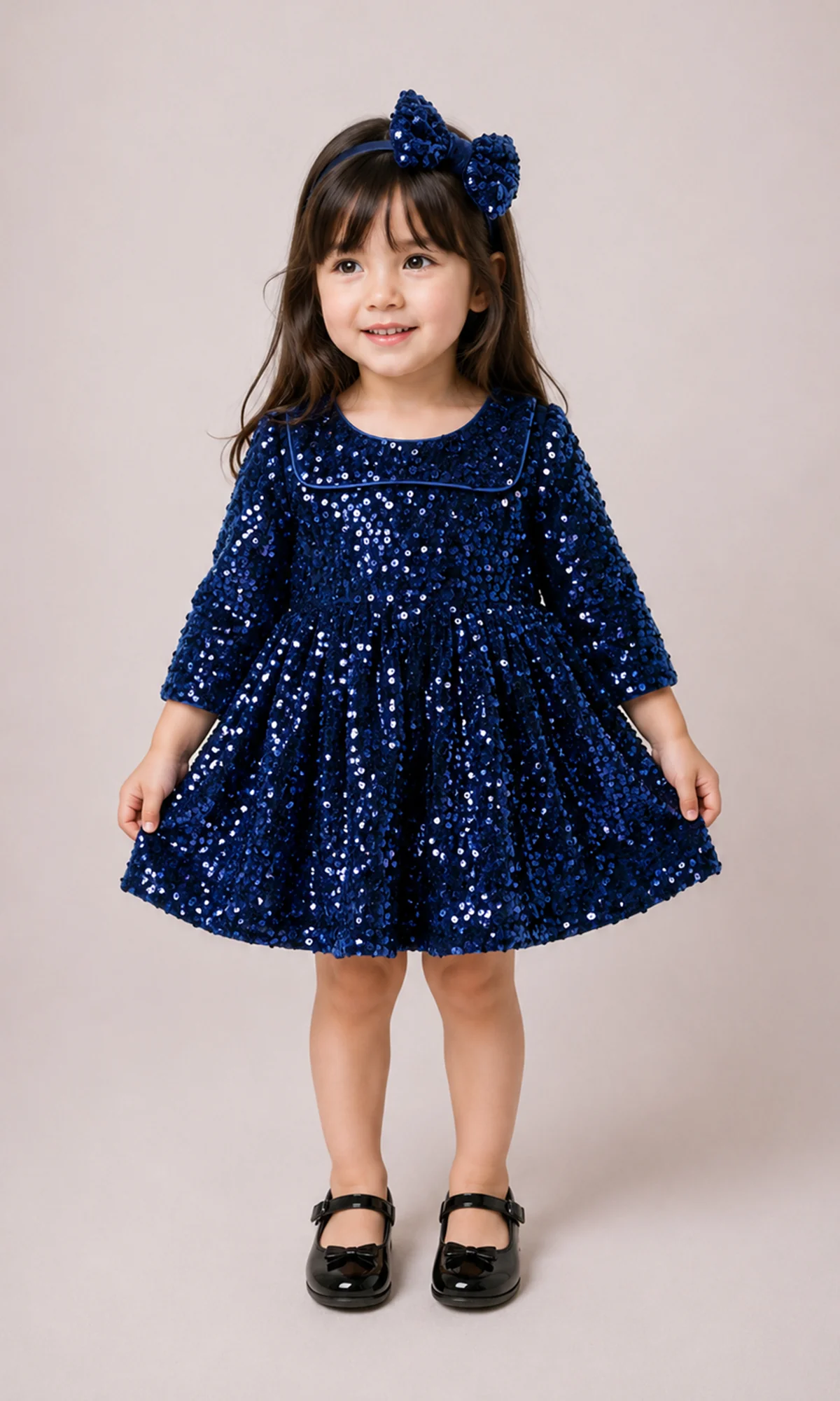 Girls Frock With Headband - 0316970