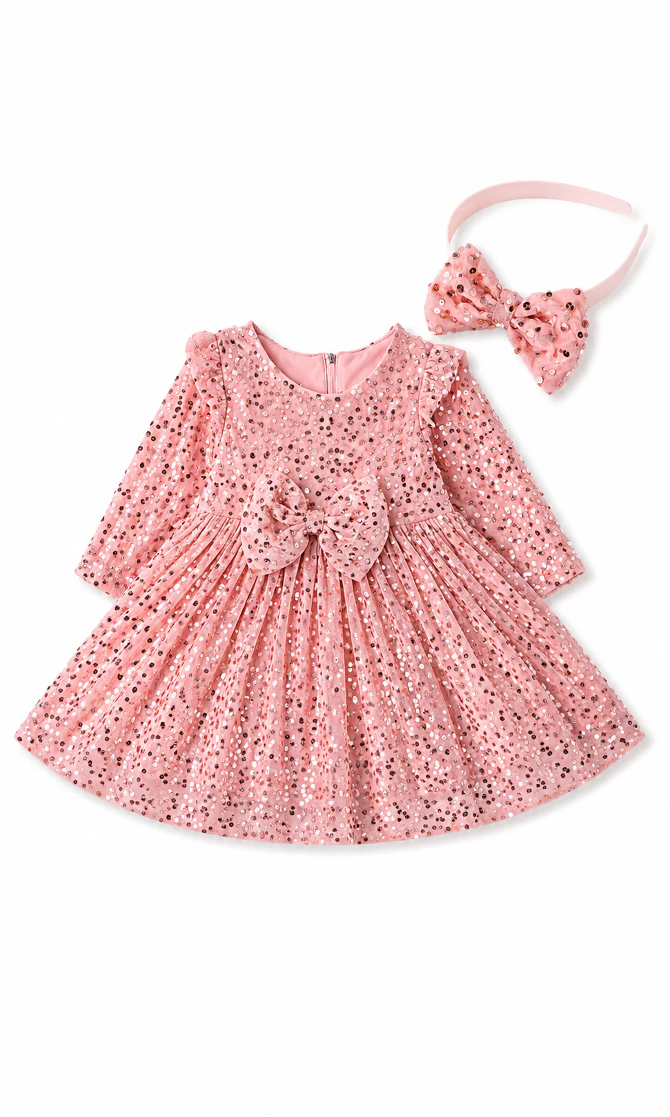 Girls Frock With Headband - 0317173