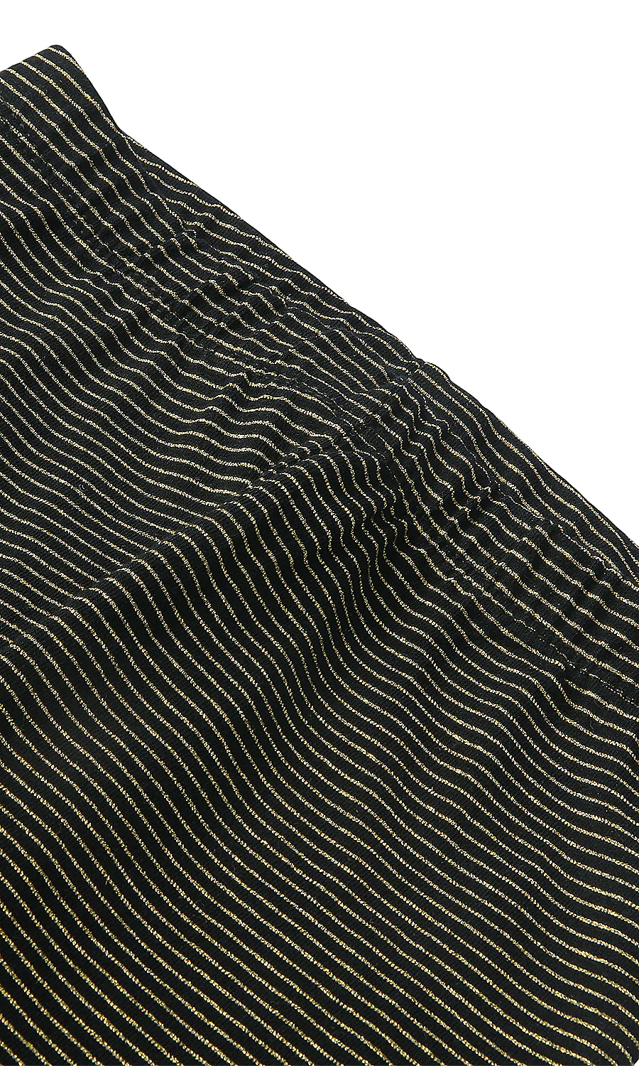 Girls Glitter Stripe Leggings Black - Image 2