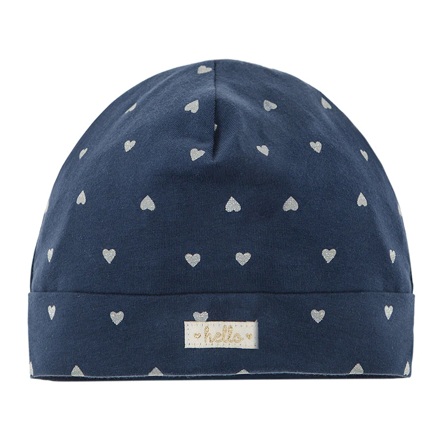 Girl's Hat Ecru Navy Blue Set 2 Pcs CC CAG2400686 00 - Image 2