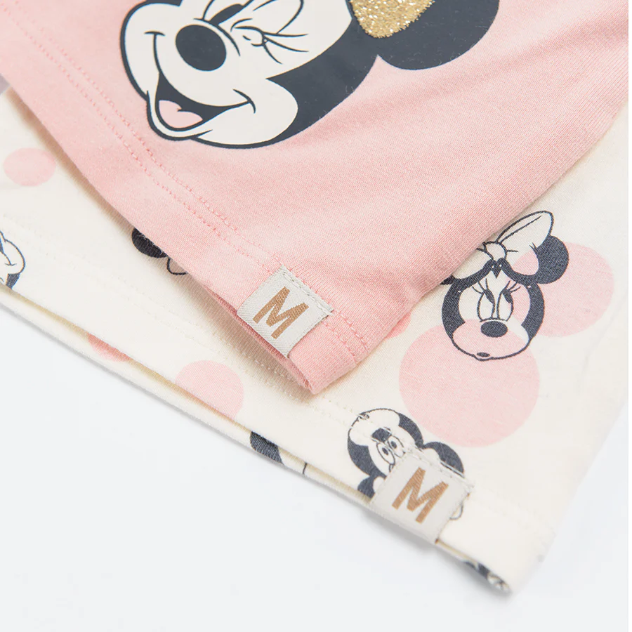 Girl's Hat Pink Ecru Minnie Mouse Set 2 Pcs CC LAG2501747 00 - Image 4