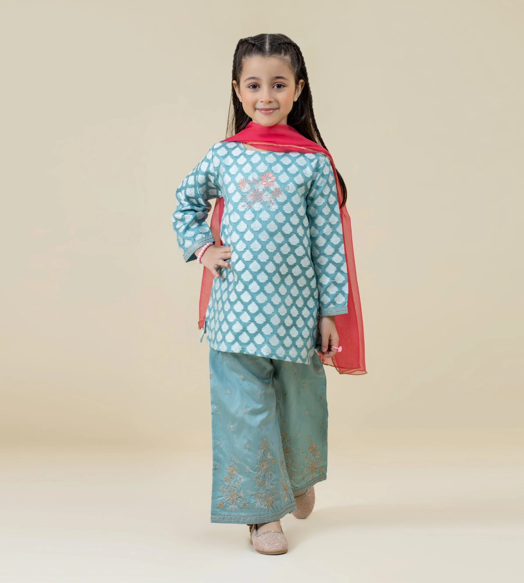 Girls Kameez Shalwar - 0275655 - Image 2