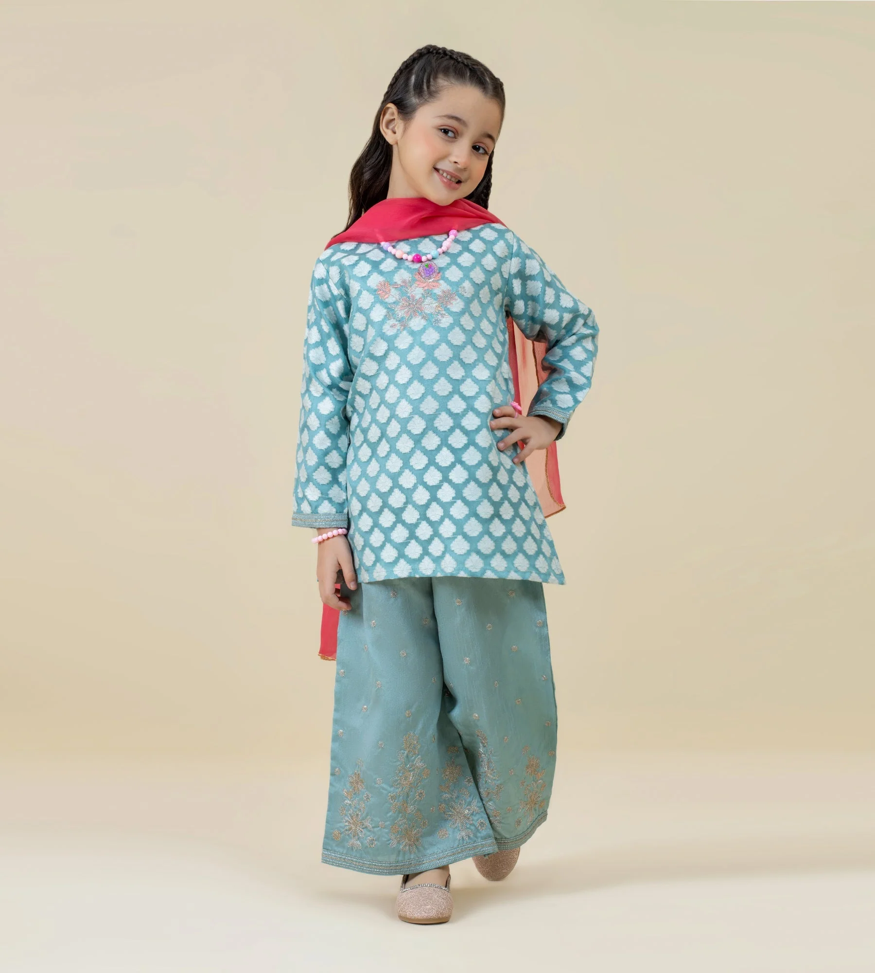 Girls Kameez Shalwar - 0275655 - Image 4