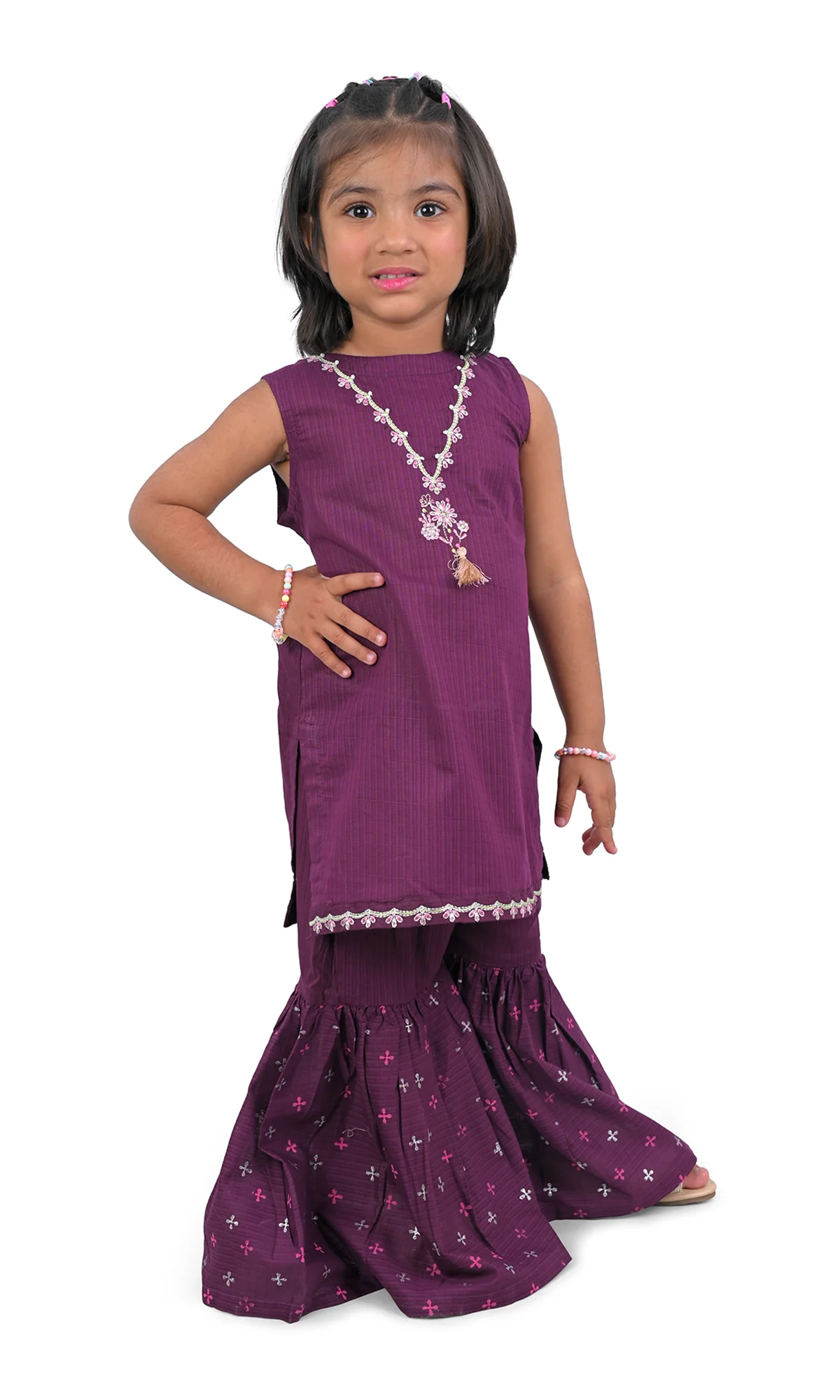 Girls Kurti Gharara - 0321316