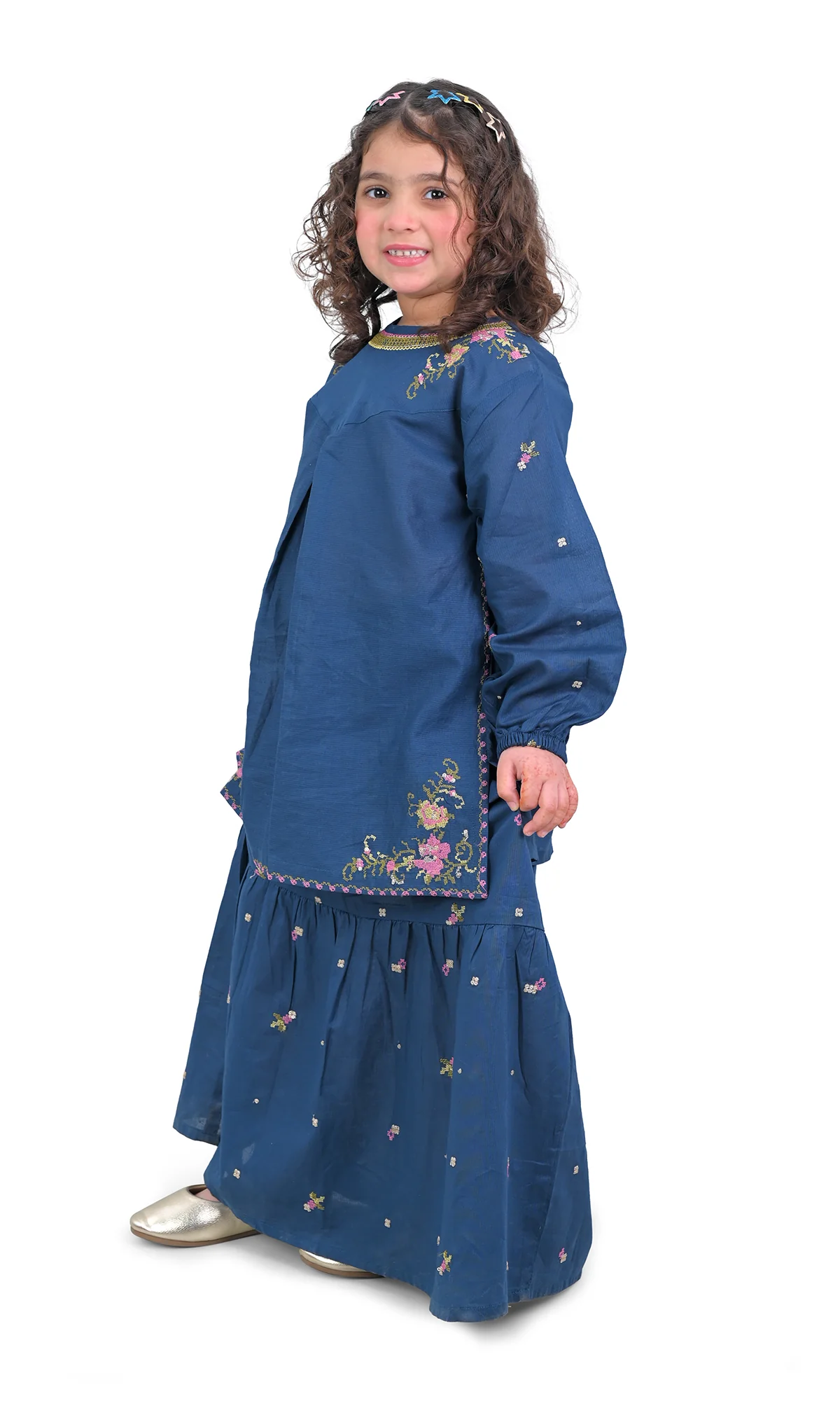 Girls Kurti Gharara - 0323603 - Image 3