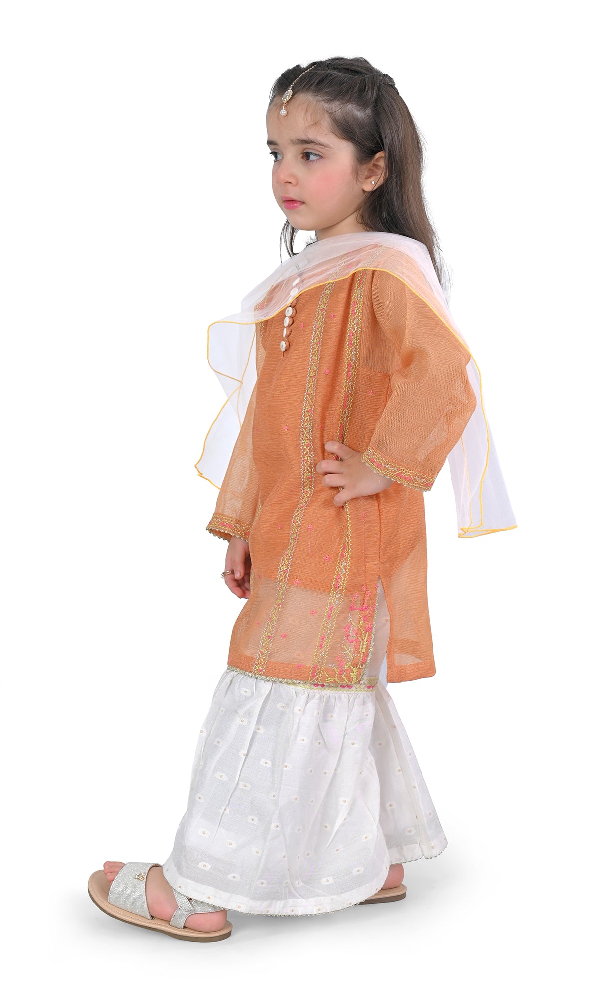 Girls Kurti Gharara - 0325340 - Image 3
