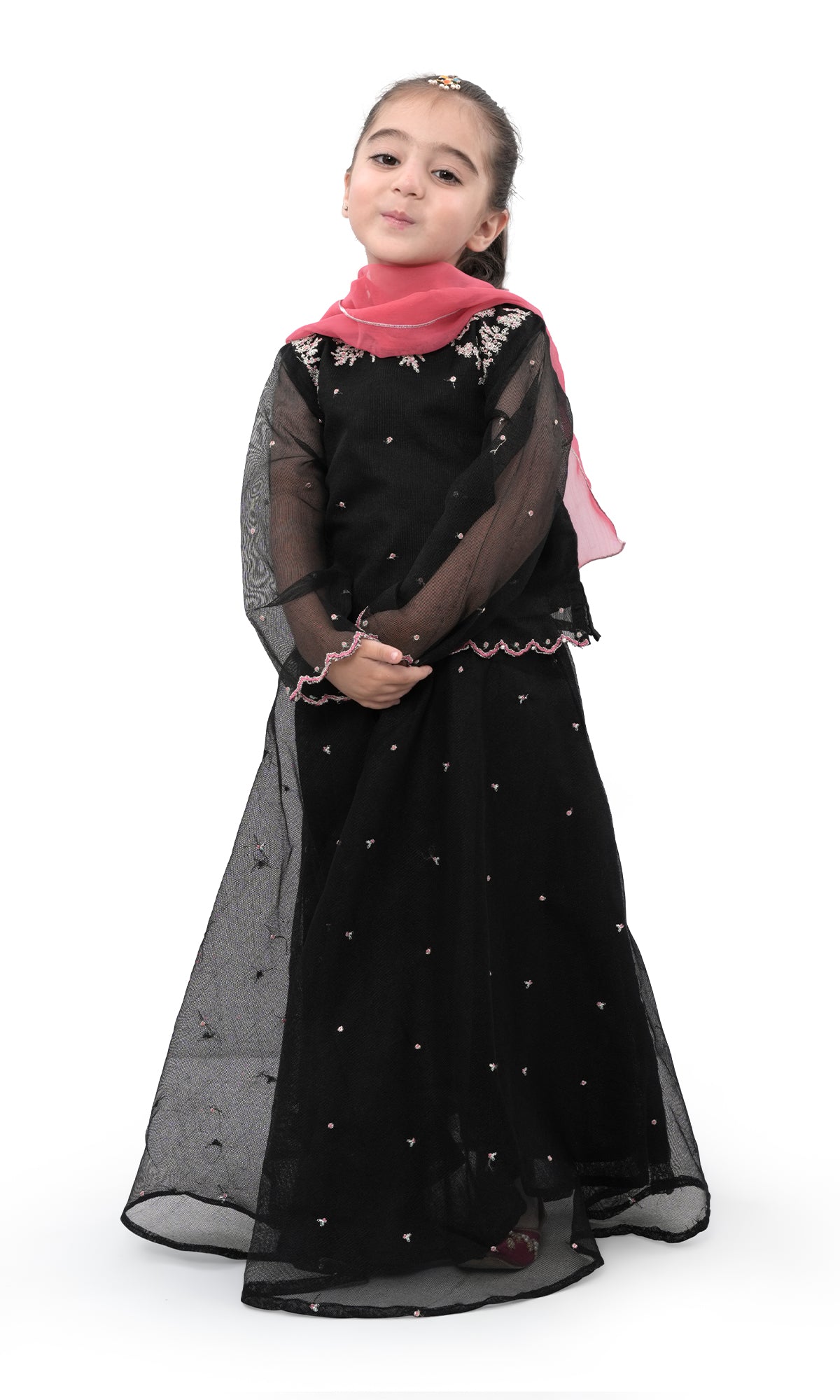 Girls Kurti Lehenga - 0323198 - Image 2