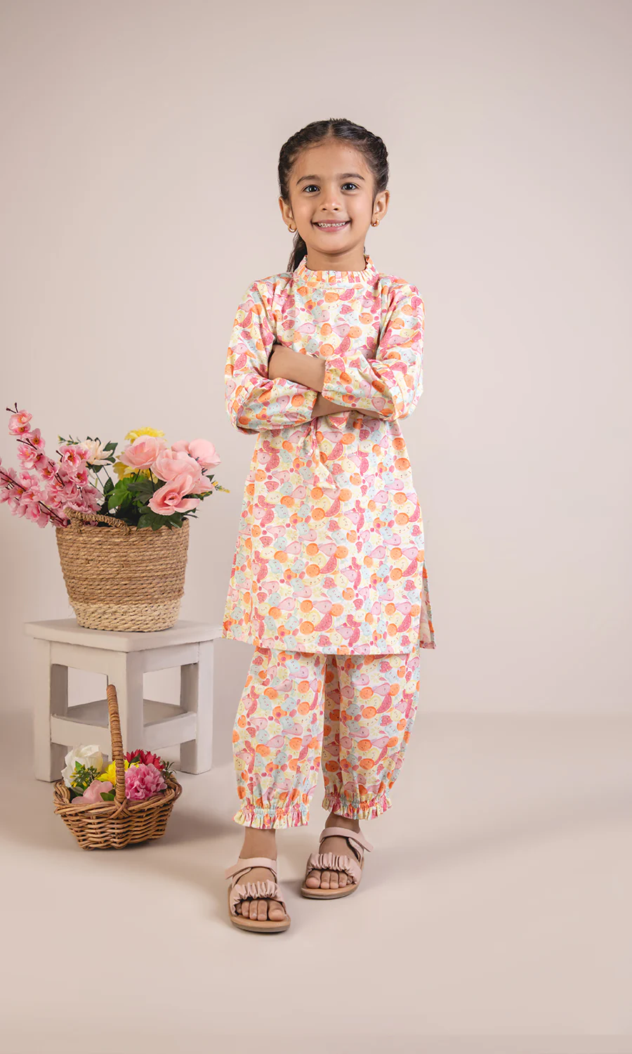 Girls Kurti Pajama - 0289242 - Image 2