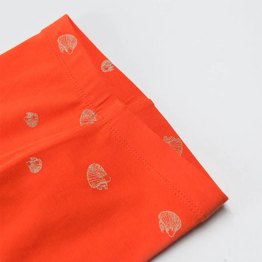 Girl's Legging Orange - Image 2