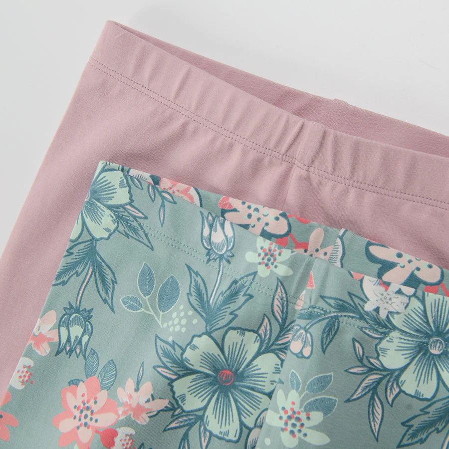 Girls Leggings Pack of 2 - Image 4