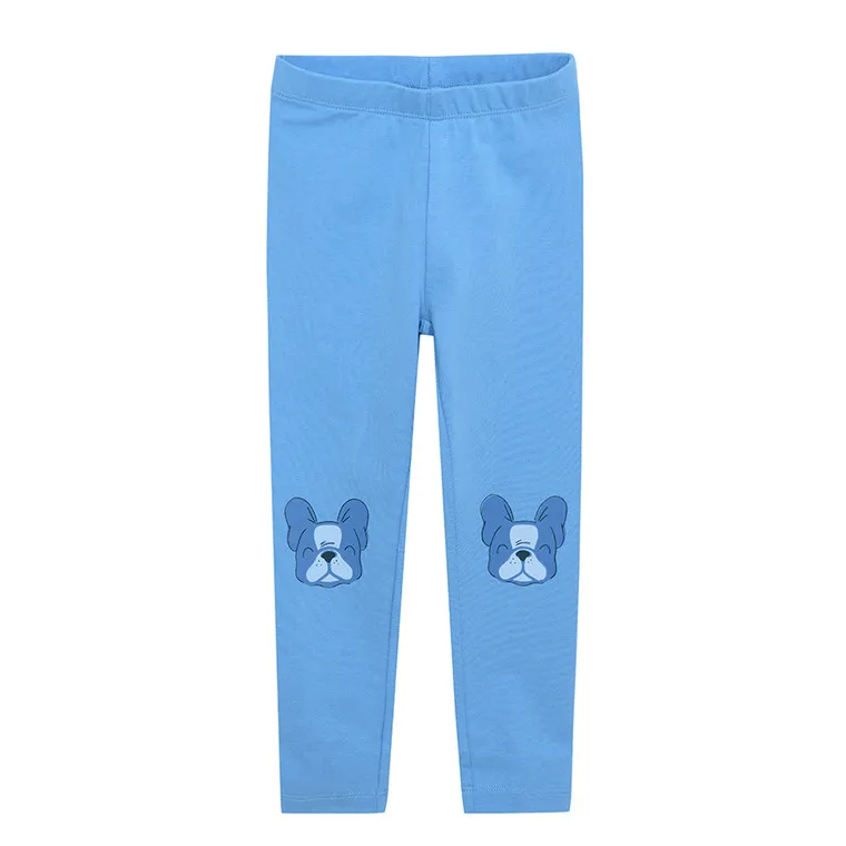 Girl's Leggings Sky Blue Navy Blue Gray Set 3 Pack - Image 2
