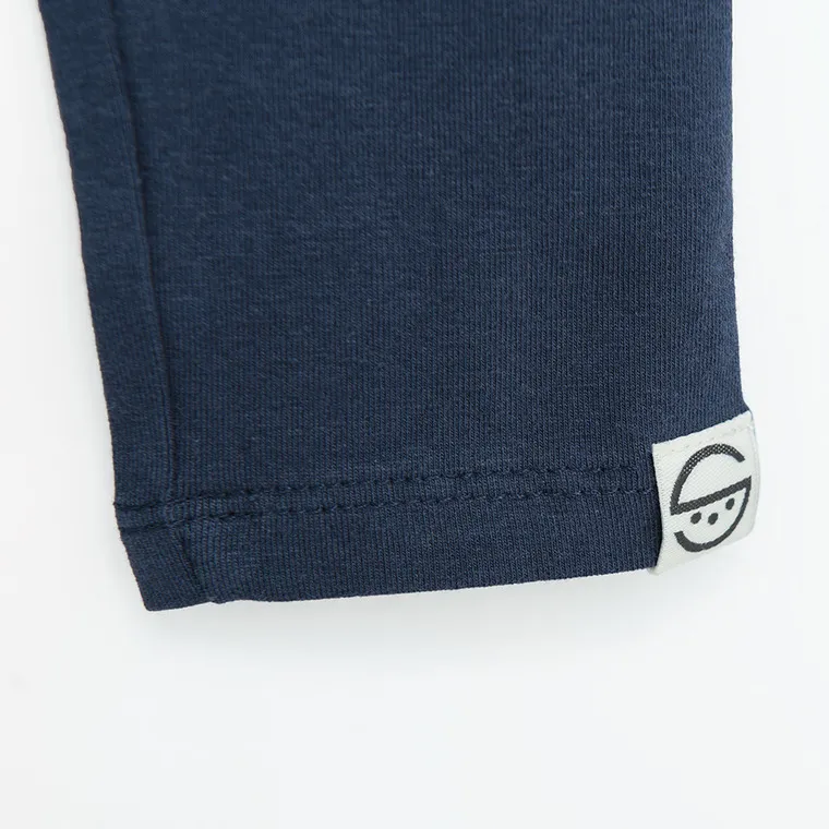 Girl's Leggings Sky Blue Navy Blue Gray Set 3 Pack - Image 5