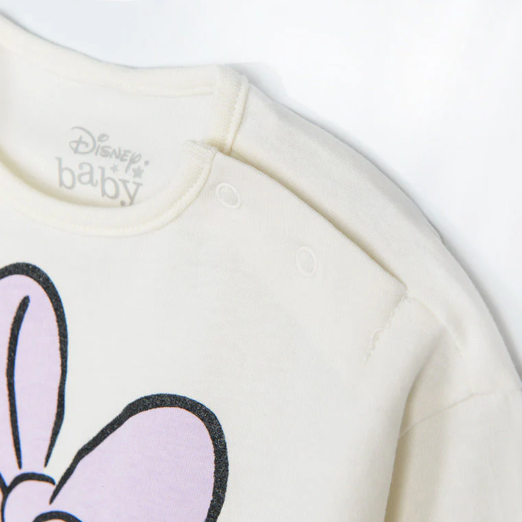 Girl's Long Sleeved Blouse Ecru Daisy CC LCG2500272 - Image 3
