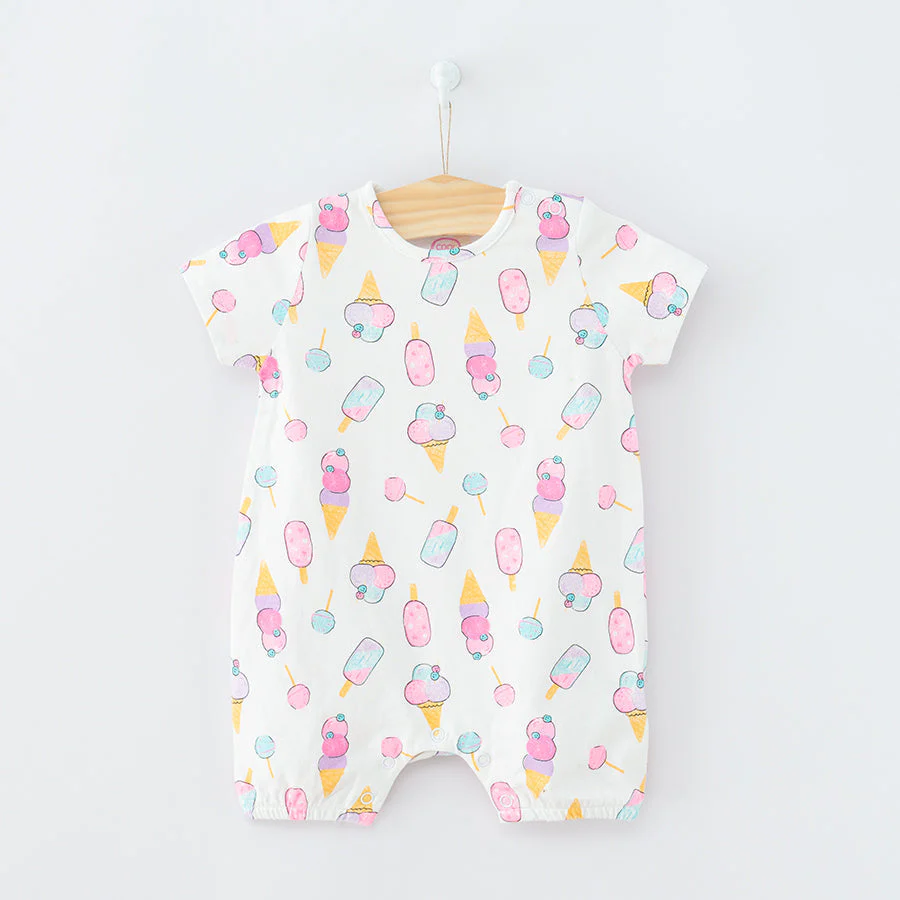 Girl's Organic Cotton Romper Pack of 3 CC CUG2402537 - Image 2