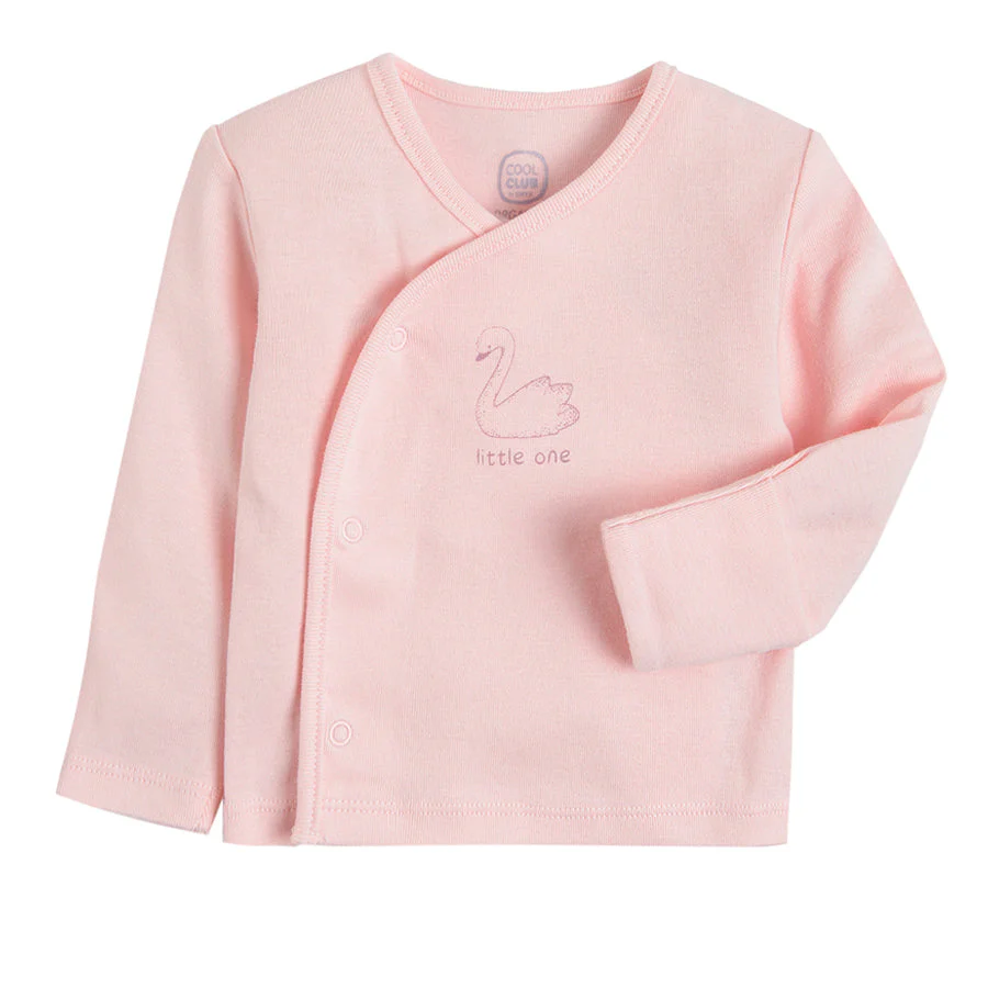 Girl's Organic Cotton White & Pink Set 2 Pcs CC CNG2402352 00 - Image 2