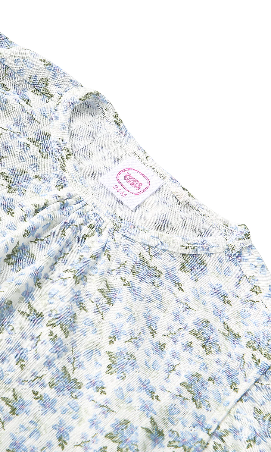 Girls Pack of 2 T-Shirts Heart Print & Floral Ruffle Sleeve - Image 3