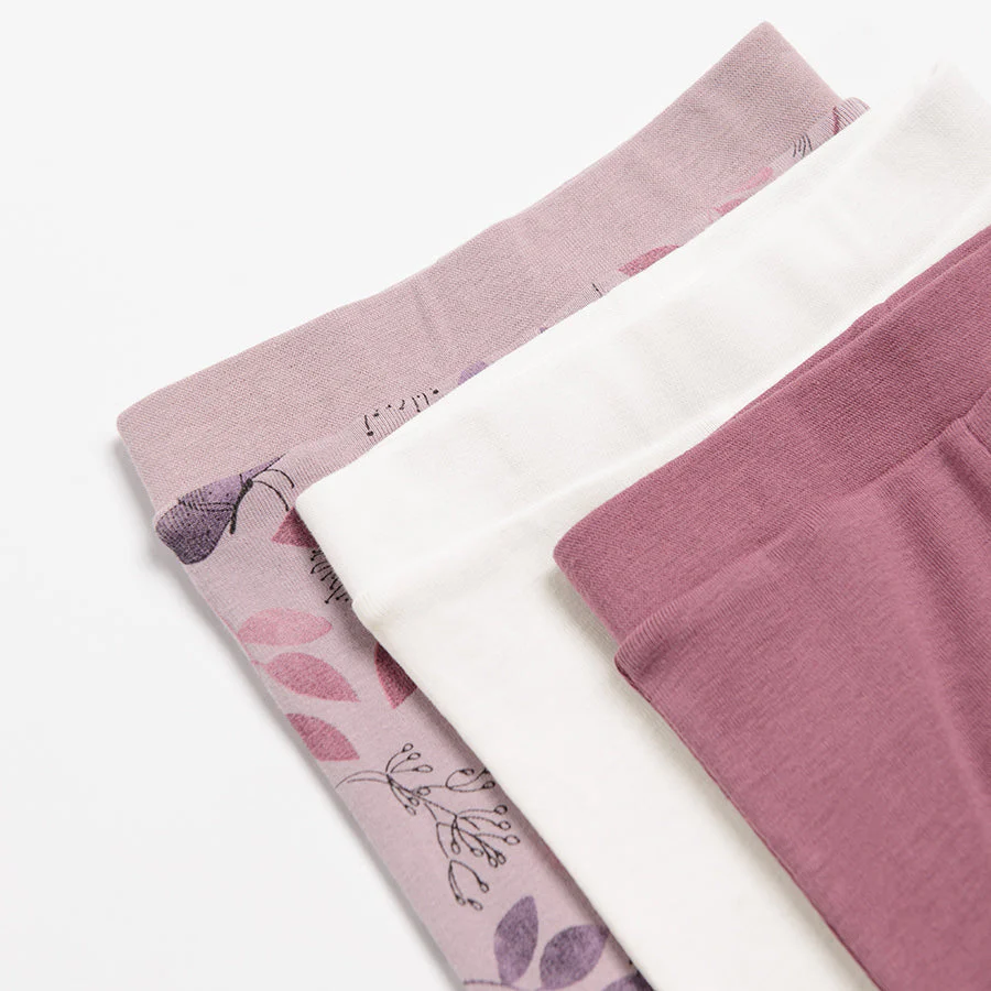 Girl's Pants White Purple Set of 3 CC CNG2501004-00 - Image 5
