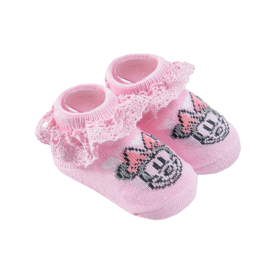 Girl's Pink Socks Minnie Mouse CC LHG2500806