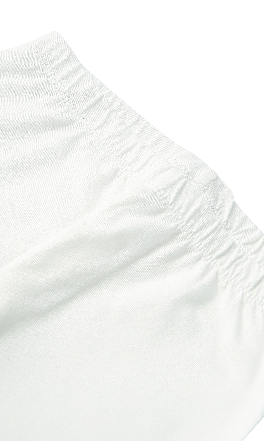 Girls Plain Basic Leggings Off-White - Image 2