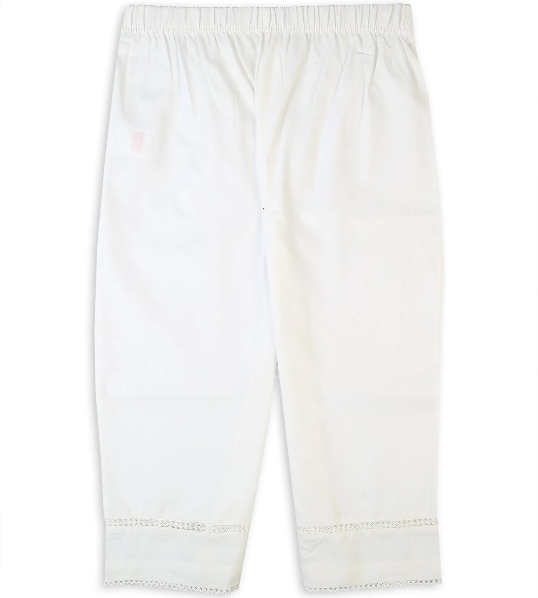 Girls Plain Trouser - White