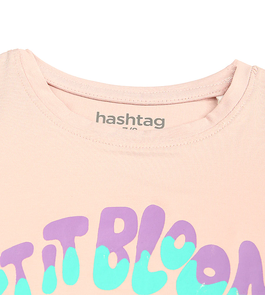 Girls Printed T-Shirt - Pink - Image 2