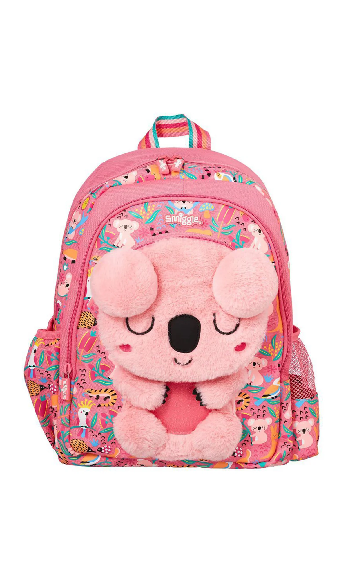 School Bag Pink Koala Print